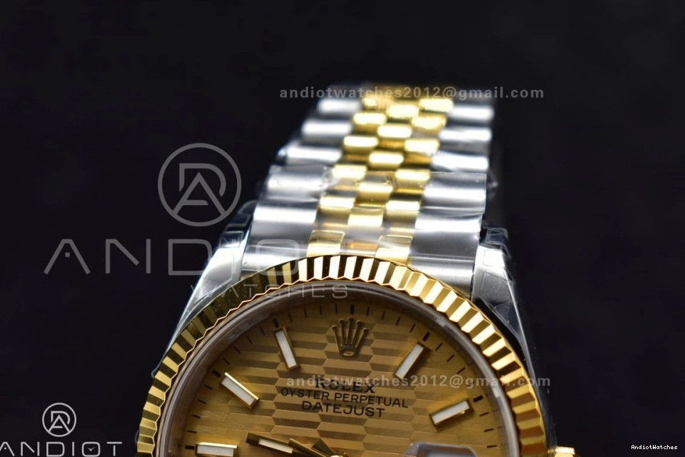 on Bracelet 36 Best 126231 DateJust 1:1 592 Jubilee Steel 904L Dial SS VS YG VSF Textured Elegant Edition Gold 0129